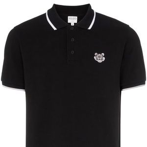 🐯 KENZO tiger-embroidered cotton polo shirt🐯